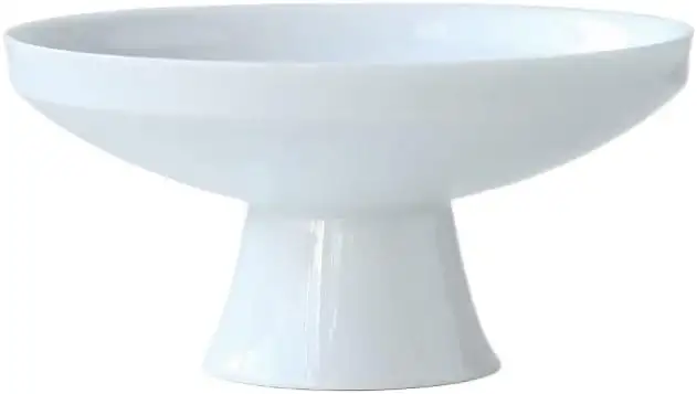 SISWIM Obstkörbe Kreative High-Foot-Keramik-Obst-Teller-Dessert-Teller-Obstschalen-Rack Home Wohnzimmer Couchtisch Snack Snack Süßwurzelaucer Obstschale (Color : White)