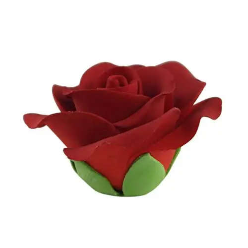 Cake Company Feinzuckerrosen 6 STÜCK rot 1er Pack (1 x 74 g)