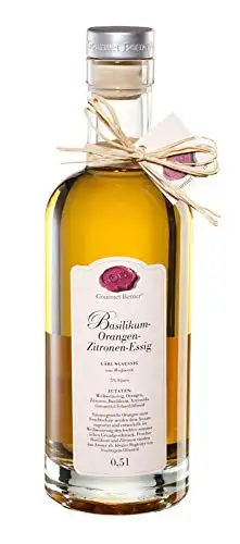 BASILIKUM-ORANGEN-ZITRONENESSIG Gourmet Essig Gourmet Berner 0,5 Liter
