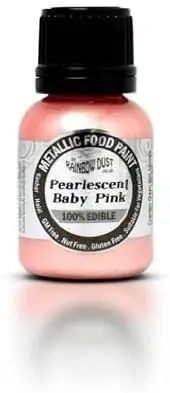 Rainbow Dust Essbare Metallisch Lebensmittel Farbe Pearlescent Baby Pink
