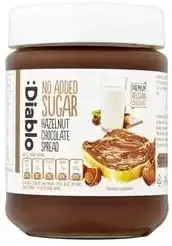 Diablo - Hazelnut Chocolate Spread ohne Zuckerzusatz 350g
