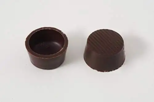 63 Stk. Pralinenschalen - Schokoladen Halbschalen Rund Edelbitter mit Rezeptvorschlag