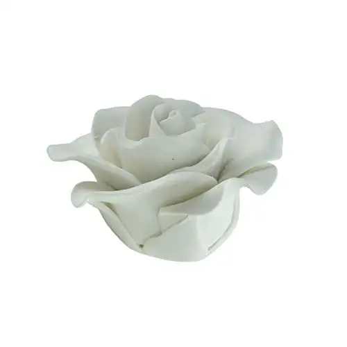 Cake Company Feinzuckerrosen 6 STÜCK weiss 1er Pack (1 x 74 g)