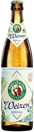 Alpirsbacher Kristallweizen (Mehrweg) (18 Flaschen | auch als 9er, 12er, 18er oder 30er Box), gebraut von Alpirsbacher Klosterbräu