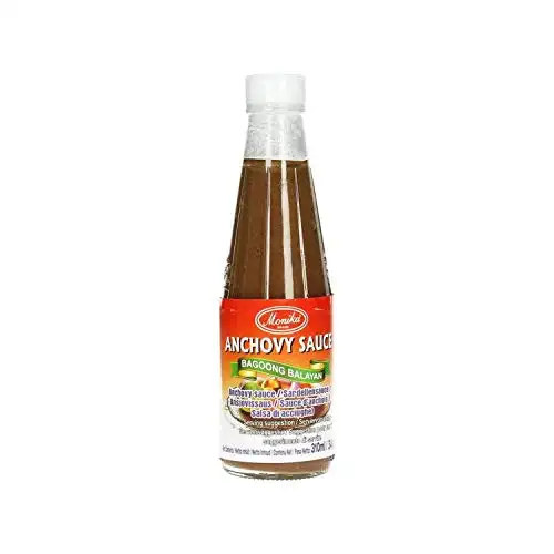 Monika - Bagoong Balayan- Fermentierte Fischsauce - Wichtige Zutat für die Zubereitung von Pad Thai - Asiatisches Produkt - 310 Ml