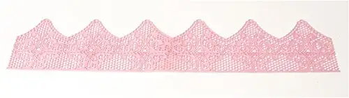 Tortenspitzenband rosa klassisch, bereits fertig gebacken