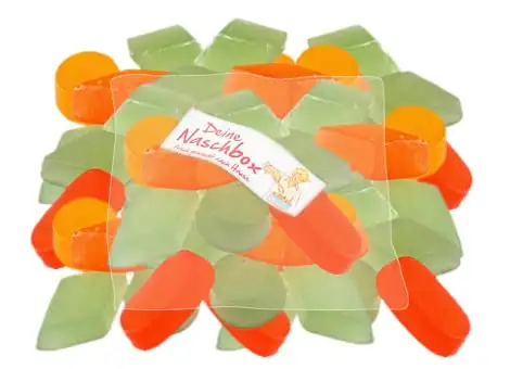 Deine Naschbox | Zuckerfreie Weingummis | 1kg Nachfüllbeutel | Minimale Verpackung 100% recyclebar - XL Großpackung - Spezialität nach englischer Art