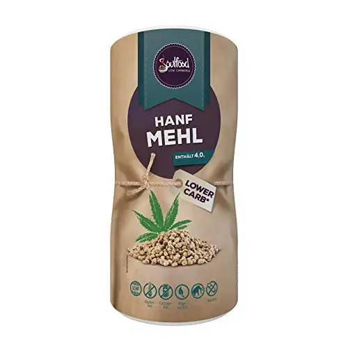 Soulfood Lowcarberia Hanfmehl, entölt, 1er Pack (1 x 700 g)