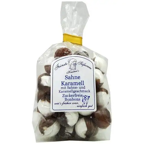 Zuckerfreie Sahne-Karamell Bonbons, 120g