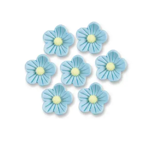 Günthart hellblau Zuckerblumen | Inhalt 12 Stück
