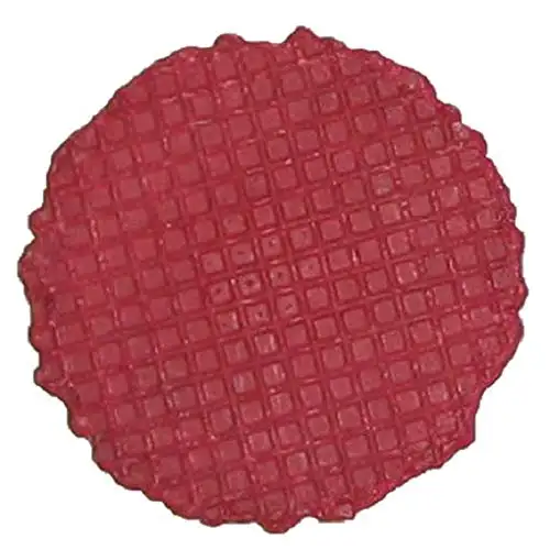 Eiswaffeln Knuspertaler "Rot" | Ø60mm | 120 Stück | Knusprige Waffelböden zum Dekorieren von Eisbechern, Shakes & Co.