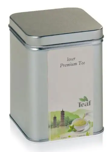 SANDDORN-INGWER - Früchtee - in Silver Dose (Teedose) - 90x90x112mm (200g)