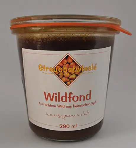 Streuobstwiesle Wildfond - 290 ml Hausgemacht aus echtem deutschen Wild aus heimischer Jagd