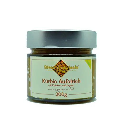 Streuobstwiesle Kürbis Aufstrich - 200 g Rein pflanzlicher, veganer Brotaufstrich mit frischen Zutaten zubereitet.