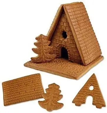 Bausatz Lebkuchenhaus, Hexenhaus, Pfefferkuchenhaus 6tlg., Günthart, Weihnachtsbäckerei