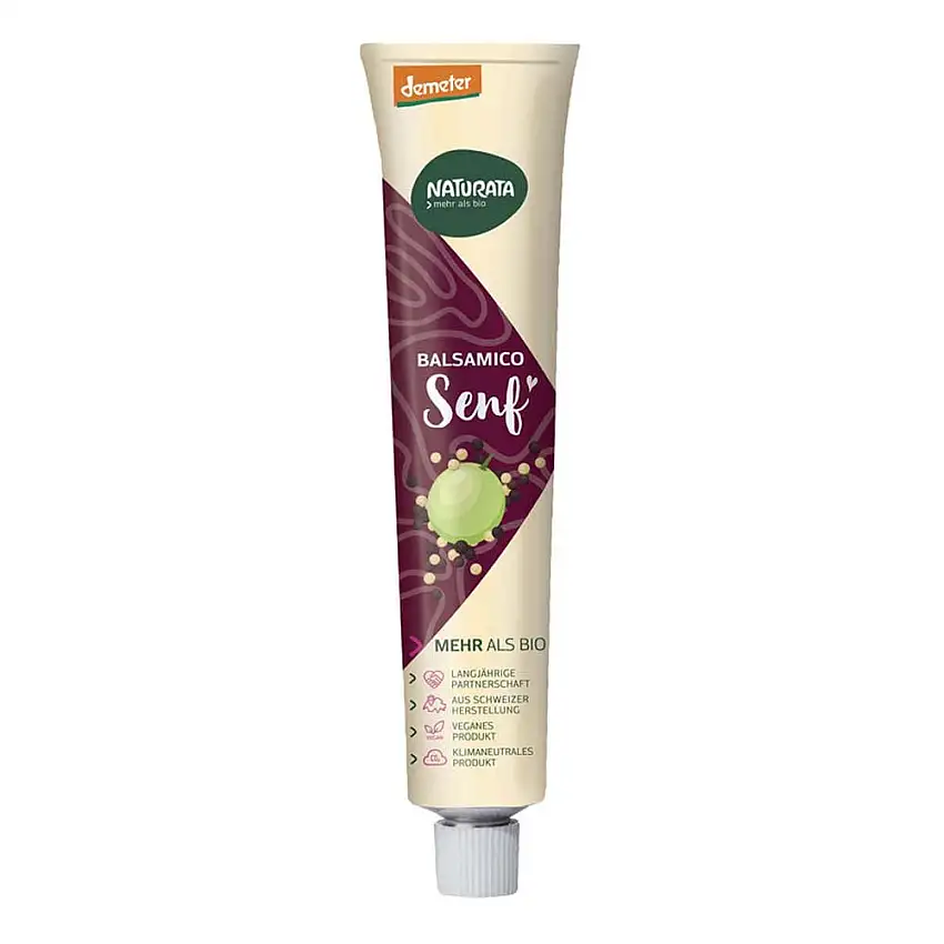 NATURATA Balsamico Senf in der Tubel, 4er Pack (4 x 100 ml)