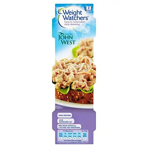 John West Weight Watchers Tuna In Coronation Style Dressing 3 X 80G