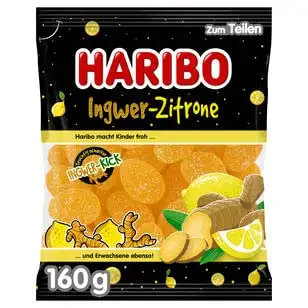 Haribo Ingwer Zitrone, 20er Pack (20 x 160g)