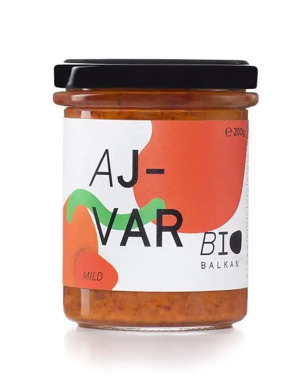 BIO BALKAN AJVAR MILD 200g | Aus rotem Paprika, in Handarbeit am Holzherd geröstet, enthäutet und liebevoll eingekocht