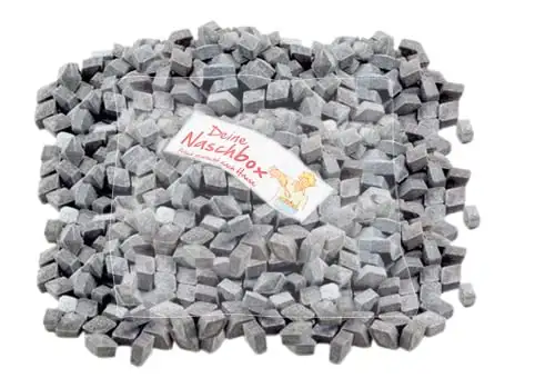 Deine Naschbox | Salmiak Lakritz Diamanten | 1kg Nachfüllbeutel | Minimale Verpackung 100% recyclebar - XL Großpackung - Gelatinefrei - Spezialität