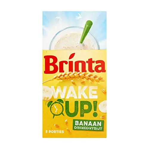 Frühstücksgetränk | Brinta | Aufwachen! Bananendrink Frühstück 5 x 22g | Gesamtgewicht 110 Gramm