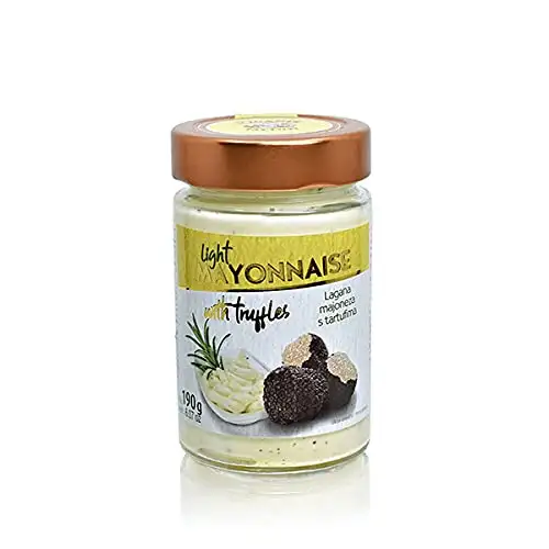 Mayonaise mit Trüffel - Leichte Mayonaise mit schwarzen Trüffel. Zigante Tartufi aus Istrien, Kroatien