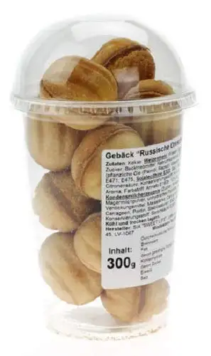 Gebäck "Russische Oreschki" mit Kondensmilch Füllung 300g