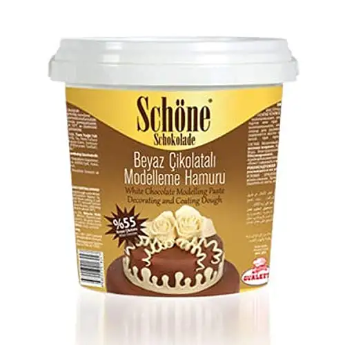 Schokoladen Fondant Weiss 1 kg ( %55 Kuvertüre )