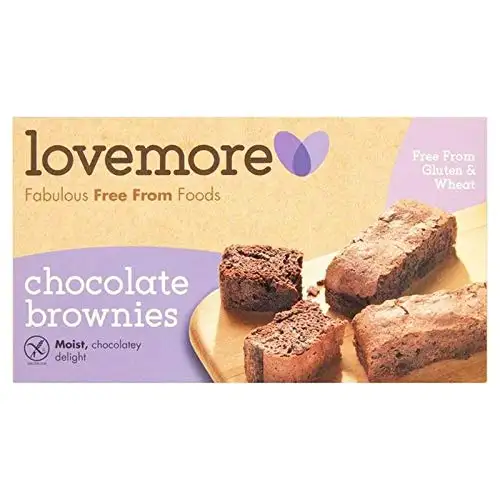Lovemore Gluten Free Chocolate Brownies 5 per pack