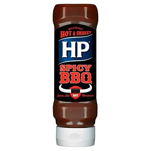 HP BBQ Sauce Spicy Woodsmoke 470g - Würzige, rauchige HP BBQ Soße