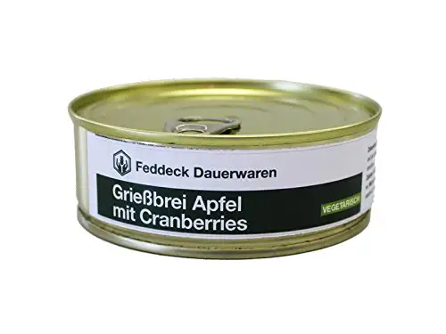 Fertiggericht Dose Grießbrei mit Apfel und Cranberries 200 g, VEGETARISCH