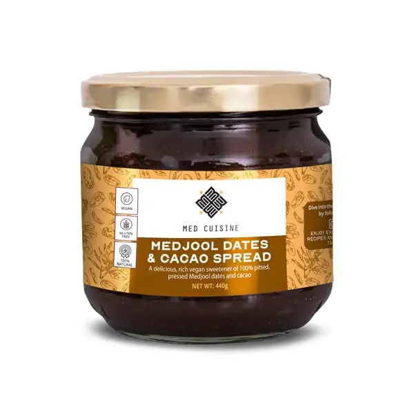 Med Cuisine Premium Medjool Dattelpaste – 100% Pitted Medjool Dates Paste, vegan, pflanzlich, keine Konservierungsstoffe, gute Quelle von Ballaststoffen und Koscher - 1 Packung