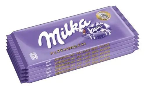 Milka Alpenmilch - Zartschmelzende Schokoladentafel aus 100% Alpenmilch - Großpackung - 5 x 100g