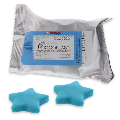Pavoni Italia Fondant aus Schokolade 250g, hellblau