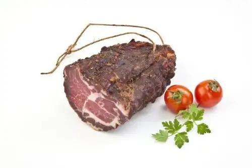 Tiroler Bauernstandl - Speck, Schinken, Geräuchertes - Schopfspeck 500 g