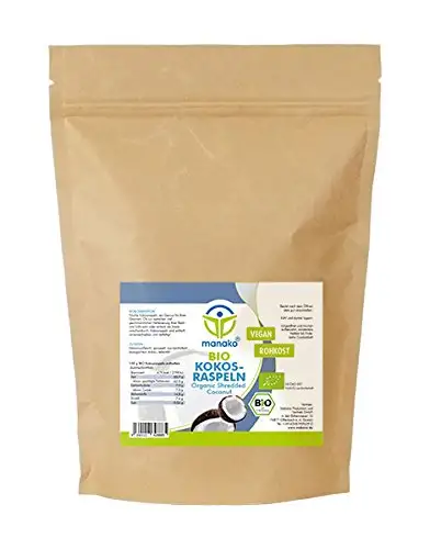 manako BIO - Kokosraspeln, 500g Beutel (1 x 0,5 kg)