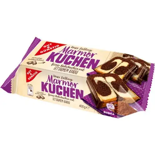 Gut und Günstig Mamorkuchen, 3er Pack (3 x 400g)
