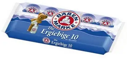 1x Bärenmarke-Tassenpackungen Milch-/Kaffeesahne Kondensmilch