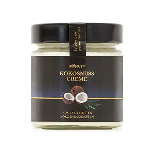 MYNUT Kokosnuss Creme | 44% Kokosnuss | Ohne Palmöl | Brotaufstrich | Nusscreme 200g