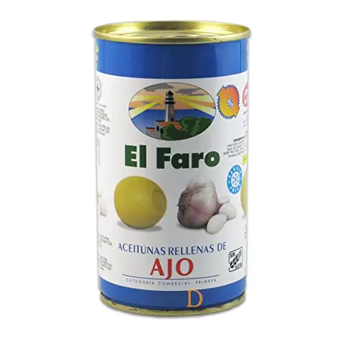 El Faro - Oliven mit Knoblauch Gefüllt - 150 g