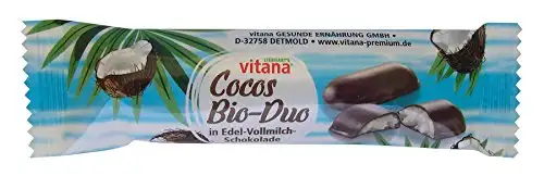 Vitana Cocos-Riegel in Vollmilch Schokolade, 12er Pack (12 x 40 g)