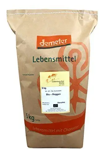 Bio Roggen 2x5 kg - Demeter Bio Roggenkörner unvermahlen Premium Qualität