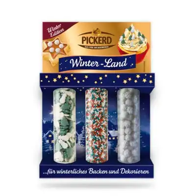 Zuckerdekor / Streudekor "WINTER - LAND" (3 Varianten / 73 g) BACK - DEKORATION …