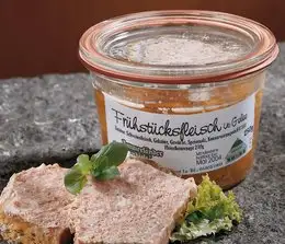 Frisches Frühstücksfleisch in Gelee | 200g Weckglas