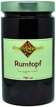 Streuobstwiesle Rumtopf - 720 ml Erlesene Früchte in echtem Rum (54%)