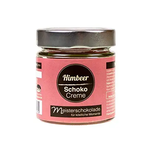 Himbeer-Schoko-Creme Brotaufstrich von Meisterschokoladen mit edler roter Ruby Schokolade 160 g