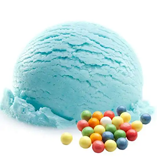 Bubble Gum blau Geschmack Eispulver VEGAN - OHNE ZUCKER - LAKTOSEFREI - GLUTENFREI - FETTARM, auch für Diabetiker Milcheis Softeispulver Speiseeispulver Gino Gelati (Bubble Gum blau, 1 kg)