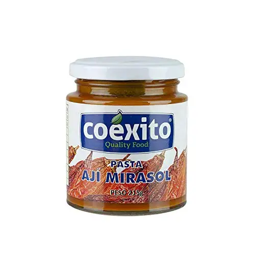 Mirasol-Chilipaste, Glas 215g - Pasta de Aji Mirasol COEXITO 215g