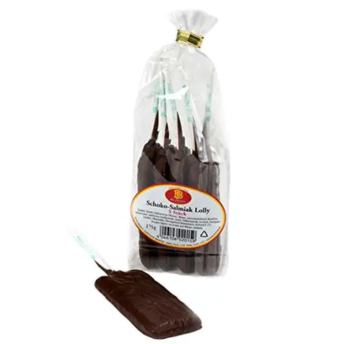 Bruno Bierbaum Zartbitter-Schoko-Salmiak-Lolly 5er