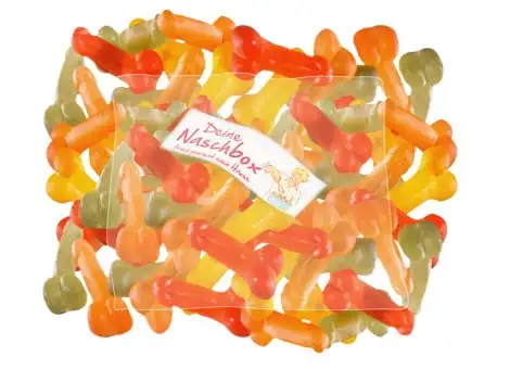 Deine Naschbox | Fruchtgummi Willis | 500g Nachfüllbeutel | Minimale Verpackung 100% recyclebar - Großpackung für die Candybar - Geschenk - Party Gag